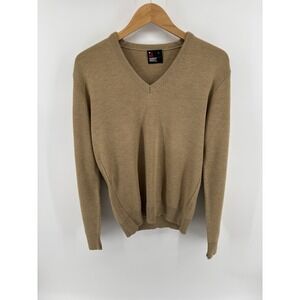 Vintage Robert Bruce Wool V-Neck Sweater Sz L USA ILGWU Tag GrandpaCore Dadcore
